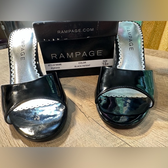 Rampage Porsha Blk Patent size 7.5 - Picture 8 of 13